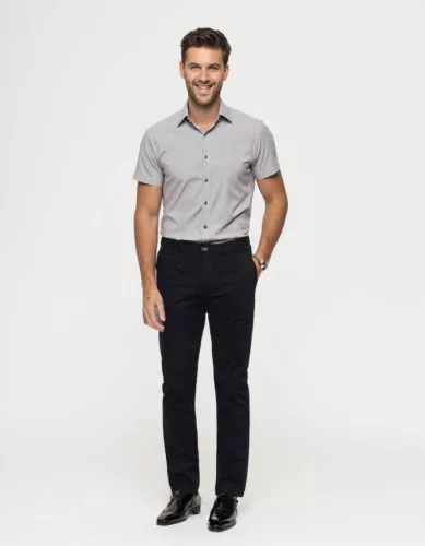 Fekete  comfort pamut Ares Nadrág Chino nadrág 34