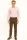 Sötétbarna apró kockás regular kevert szálas Ares Nadrág Chino nadrág 36