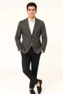 Sötétszürke pöttyös slim kevert szálas Zakó Ares Sportzakó 62