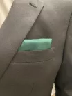 Sötétzöld   poliészter Dejan Díszkendő Normál