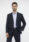 Sötétkék  slim kevert szálas Dejan Kétrészes Kevert szálas 48