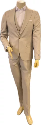 Bézs  slim kevert szálas Falcons Háromrészes Kevert szálas 60