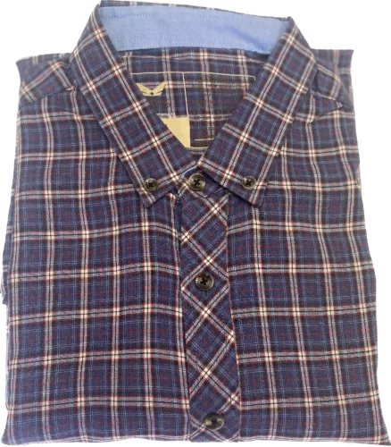 Kékesszürke kockás slim bambusz Ares Bambusz 2XL