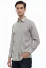 Fehér vonalkás slim pamut Newsmen Pamut 3XL
