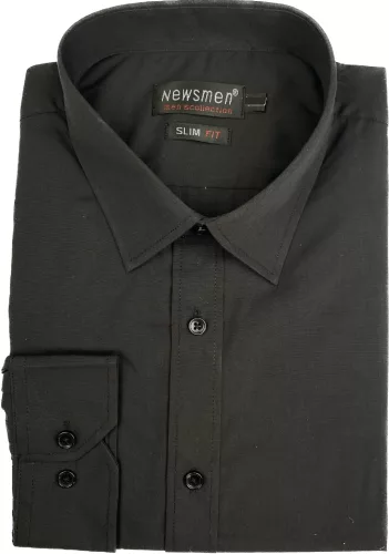 Fekete  slim pamut Newsmen Pamut 2XL