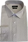 Ekrü apró karikás slim fit kevertszálas Newsmen Sztreccses L