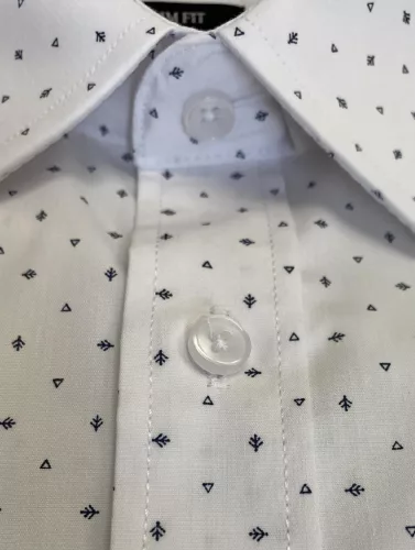 Fehér háromszögek slim fit pamut Newsmen Sztreccses 2XL