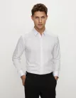 Fehér  slim fit kevertszálas Newsmen Sztreccses L