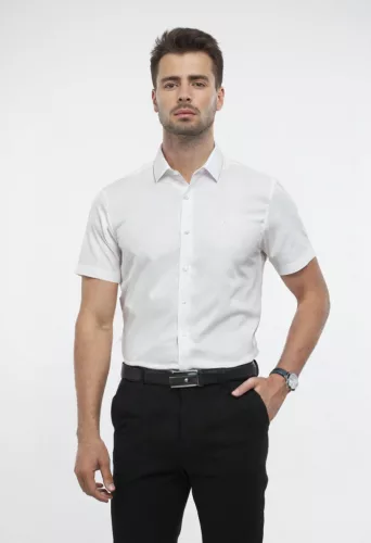 Fehér  slim pamut Newsmen Pamut M