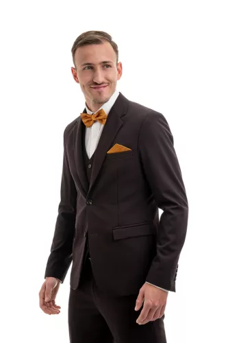 Barna  slim kevert szálas Zakó Dejan  Sztreccses 58