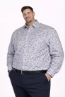 Fehér absztrakt extra size pamut Marco Sergioni Pamut 58