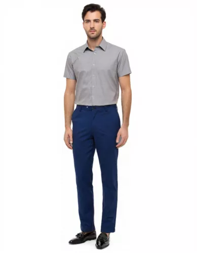 Kék  regular kevert szálas NK Jeans Chino nadrág 50