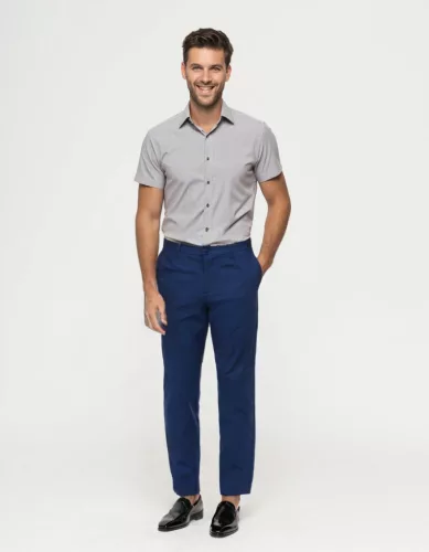 Kék  regular kevert szálas NK Jeans Chino nadrág 50