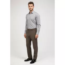 Barna  slim pamut Dejan Chino nadrág 54