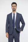 Szürke kockás slim kevert szálas Öltönyök Ares Kétrészes Kevert szálas 48