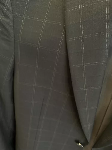 Sötétzöld kockás slim kevert szálas Öltönyök Ares Kétrészes Kevert szálas 50