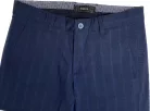 Sötétkék kockás slim kevert szálas Bykers Chino nadrág 48