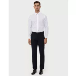 Fekete  slim kevertszálas Ares Nadrág Chino nadrág