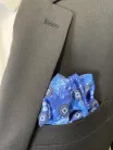 Kék vegyes  poliészter Marco Renzo Díszkendő