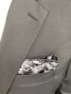 Fekete terep  poliészter Marco Renzo Díszkendő