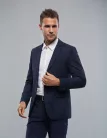 Sötétkék  slim kevert szálas Marco Renzo Kevert szálas