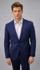 Kék  slim kevert szálas Zakó Jiyan Kevert szálas