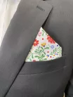 Fehér kalocsai  poliészter Dejan Díszkendő