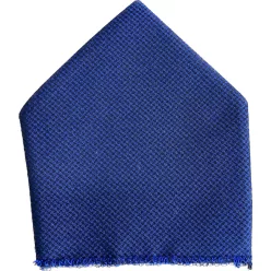 Sötétkék apró kockás  poliészter Dejan Díszkendő