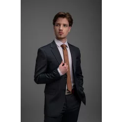   Ekrü apró karikás slim fit kevertszálas Newsmen Sztreccses