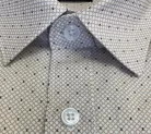 Ekrü apró karikás slim fit kevertszálas Newsmen Sztreccses