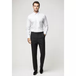 Fehér  slim fit kevertszálas Newsmen Sztreccses