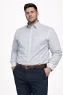 Fehér absztrakt extra size pamut Marco Sergioni Pamut