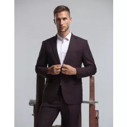 Vörös  slim kevert szálas Zakó Ares  Kevert szálas