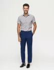 Kék  regular kevert szálas NK Jeans Chino nadrág
