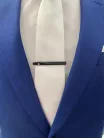 Fekete szélén köves  fém Newsmen Nyakkendő tű