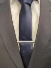 Ezüst   fém Newsmen Nyakkendő tű