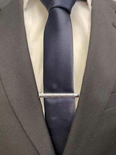 Ezüst   fém Newsmen Nyakkendő tű