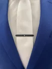 Fekete   fém Newsmen Nyakkendő tű
