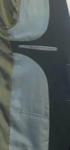 Sötétzöld kockás slim kevert szálas Öltönyök Ares Kétrészes Kevert szálas