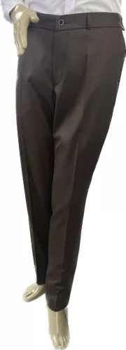 Barna  slim kevertszálas Dejan Szövetnadrág